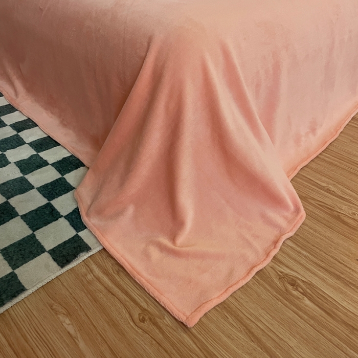 91家纺网 家纺一手货源 找家纺 千朵 2021新款法莱绒加厚牛奶绒四件套 香叶玉