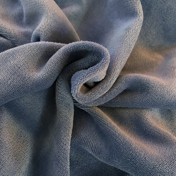 91家纺网 家纺一手货源 找家纺 千朵 2021新款法莱绒加厚牛奶绒四件套 月光蓝