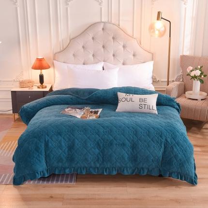 91家纺网 家纺一手货源 找家纺 （总）甜之梦 2025新款牛奶绒夹棉纯色单被套