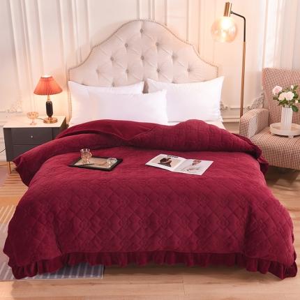 91家纺网 家纺一手货源 找家纺 （总）甜之梦 2025新款牛奶绒夹棉纯色单被套