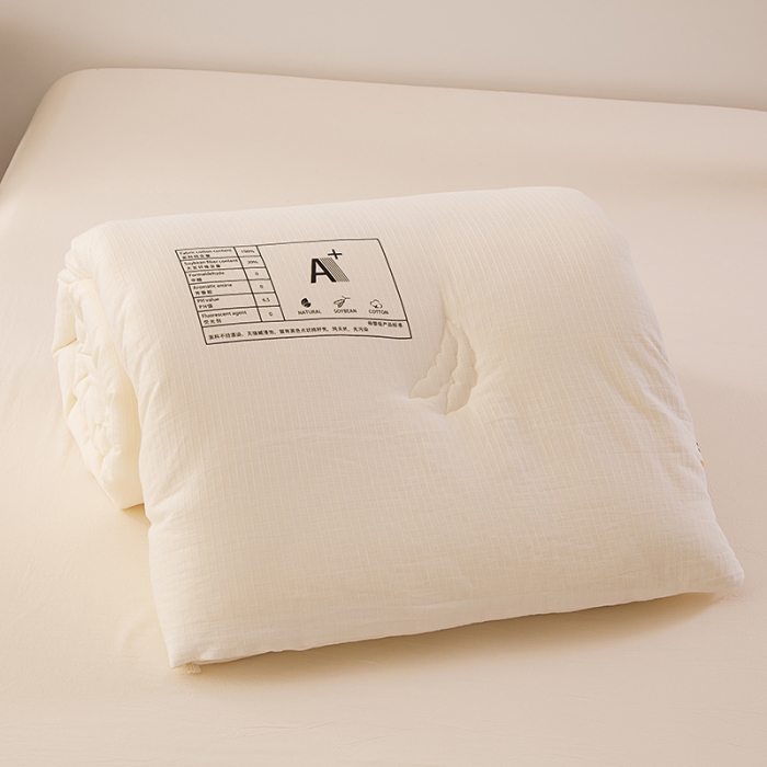 91家纺网 家纺一手货源 找家纺 总芯恋2025新款母婴级全棉华夫格大豆纤维被芯冬被