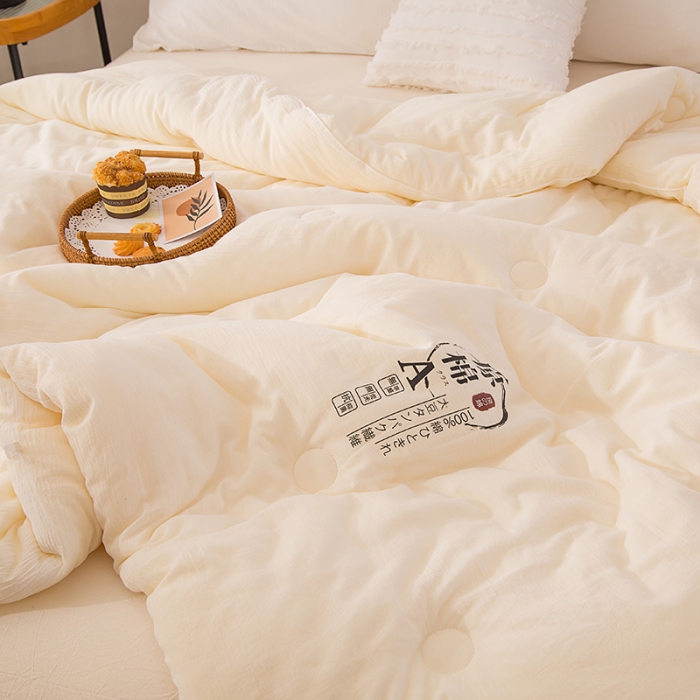 91家纺网 家纺一手货源 找家纺 总芯恋2025新款全棉A类原棉大豆纤维被芯冬被纯棉春秋被