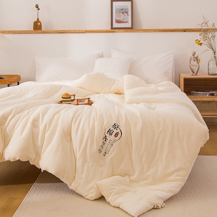 91家纺网 家纺一手货源 找家纺 总芯恋2025新款全棉A类原棉大豆纤维被芯冬被纯棉春秋被