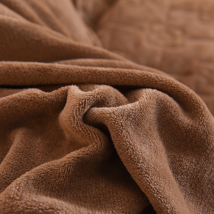 91家纺网 家纺一手货源 找家纺 甜之梦 2025新款牛奶绒夹棉纯色单被套 奶茶咖