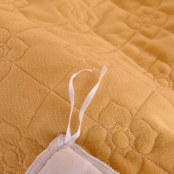 91家纺网 家纺一手货源 找家纺 甜之梦 2025新款牛奶绒夹棉纯色单被套 嫩黄