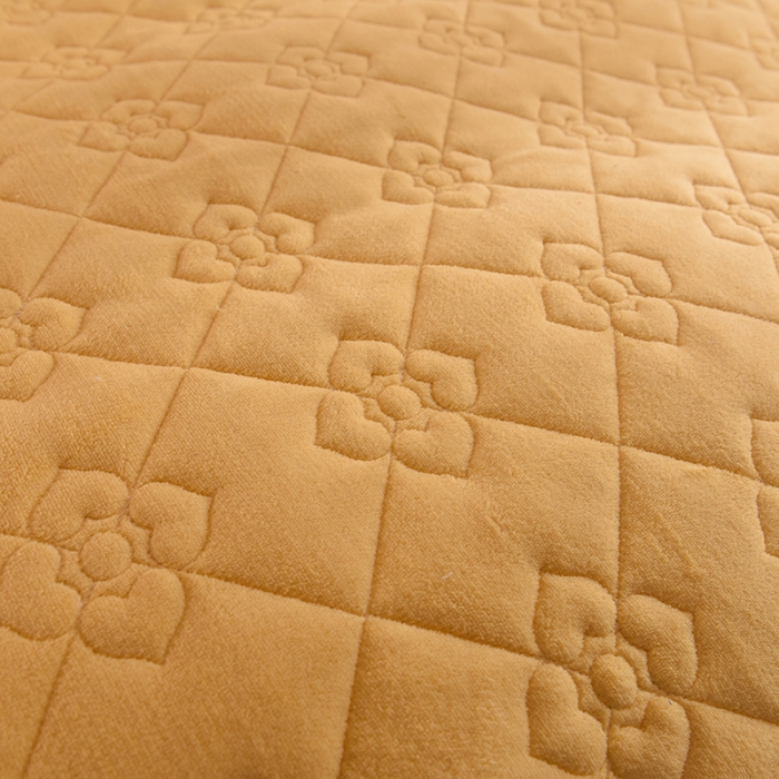 91家纺网 家纺一手货源 找家纺 甜之梦 2025新款牛奶绒夹棉纯色单被套 嫩黄