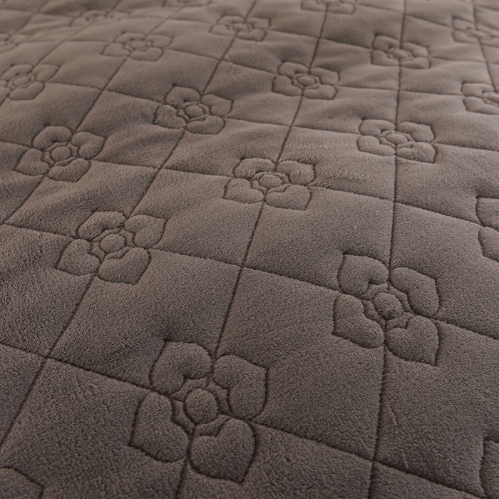 91家纺网 家纺一手货源 找家纺 甜之梦 2025新款牛奶绒夹棉纯色单被套 深灰