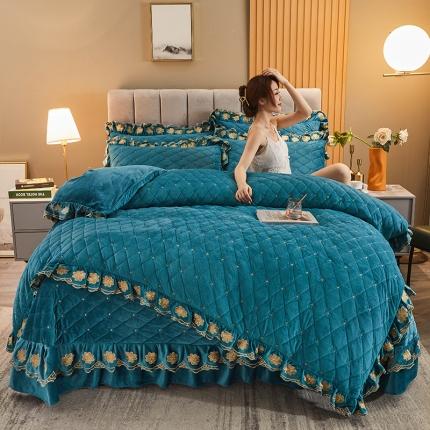 91家纺网 家纺一手货源 找家纺 （总）恒爱2021新款清新雅致系列床盖四件套