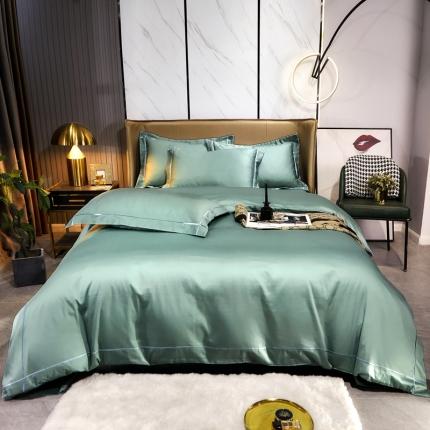 91家纺网 家纺一手货源 找家纺 （总）布乐意 2021新欧美风绣花40S全棉轻奢风四件套纯棉