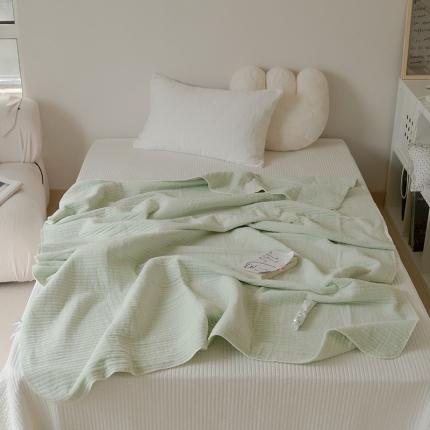 91家纺网 家纺一手货源 找家纺 洋铭区 2021新款牛奶绒绗缝夹棉毯子系列 桃绿