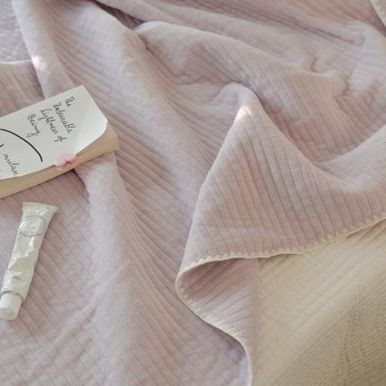 91家纺网 家纺一手货源 找家纺 洋铭区 2021新款牛奶绒绗缝夹棉毯子系列 桃紫