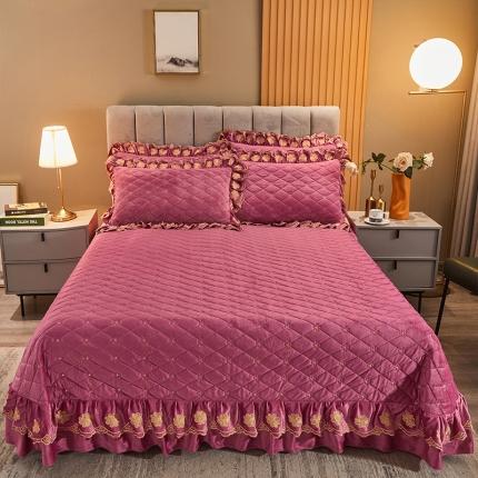 恒爱2021新款清新雅致系列床盖被套枕套 雅致清新-豆沙