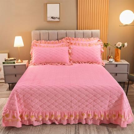 恒爱2021新款清新雅致系列床盖被套枕套 雅致清新-粉玉