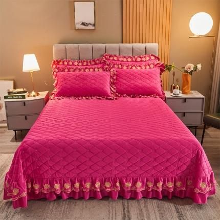 恒爱2021新款清新雅致系列床盖被套枕套 雅致清新-樱桃粉