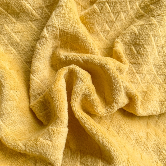 91家纺网 家纺一手货源 找家纺 棉生活家纺 2021新款牛奶绒雕花刺绣四件套 野格-黄