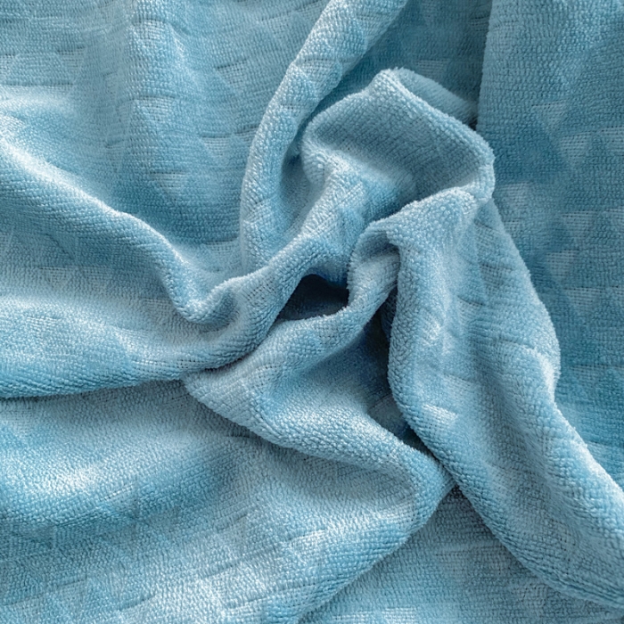 91家纺网 家纺一手货源 找家纺 棉生活家纺 2021新款牛奶绒雕花刺绣四件套 野格-蓝