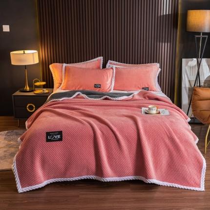 91家纺网 家纺一手货源 找家纺 （总）宅部落2022法莱绒牛奶绒毯三层夹棉毯多功能毛毯绗缝毯