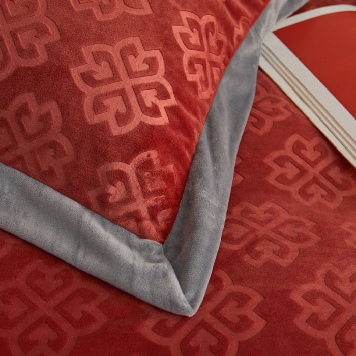 91家纺网 家纺一手货源 找家纺 （总）爱缦2021新款格调系列棚拍230克婴儿绒四件套