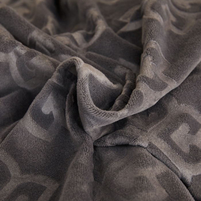 91家纺网 家纺一手货源 找家纺 爱缦2021新款格调系列棚拍230克婴儿绒四件套 亚麻灰