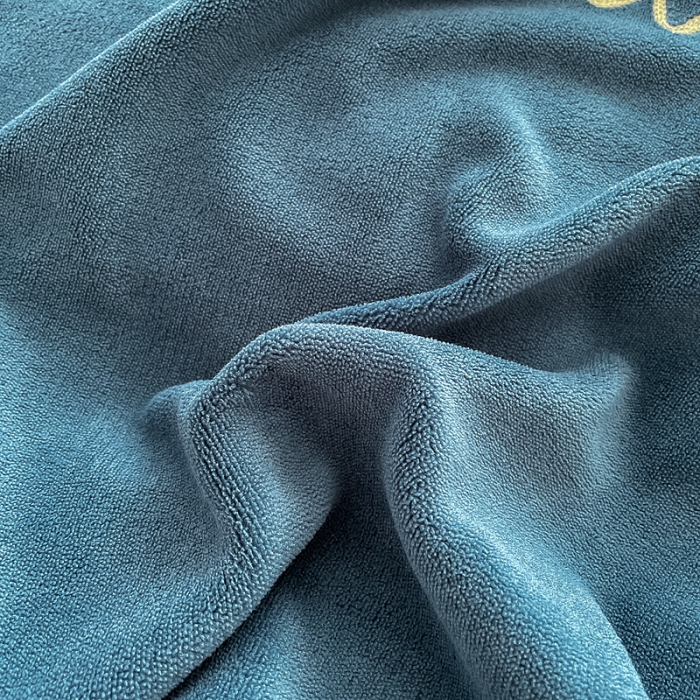 91家纺网 家纺一手货源 找家纺 绒兔兔 2021秋冬牛奶绒毛巾绣韩版床裙床单四件套 晚安-宝蓝