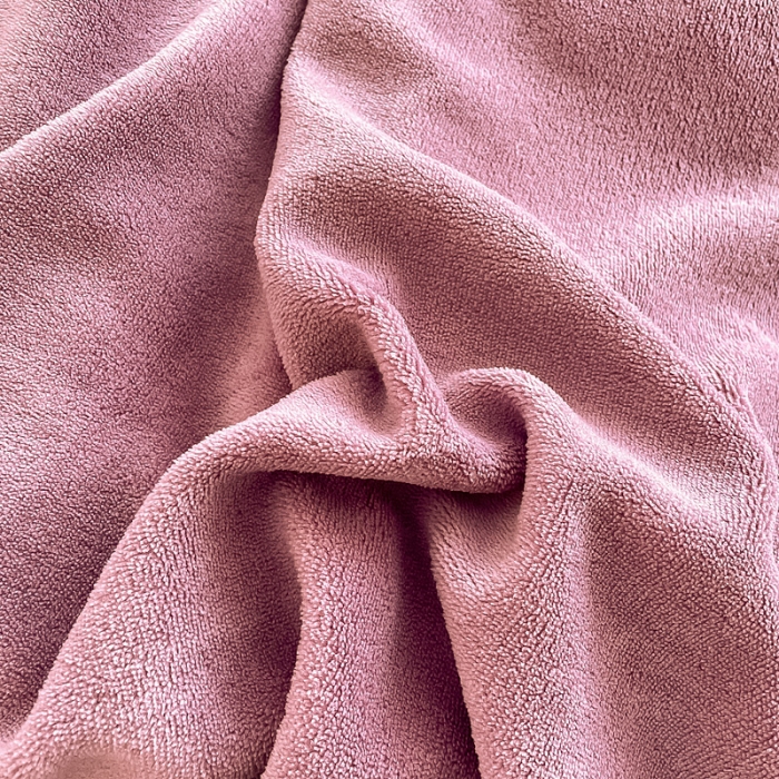 91家纺网 家纺一手货源 找家纺 绒兔兔 2021秋冬牛奶绒毛巾绣韩版床裙床单四件套 晚安-浅紫