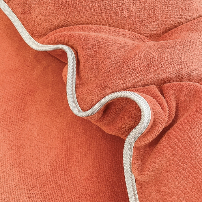 91家纺网 家纺一手货源 找家纺 绒兔兔 2021秋冬牛奶绒毛巾绣韩版床裙床单四件套 向日葵-红橘