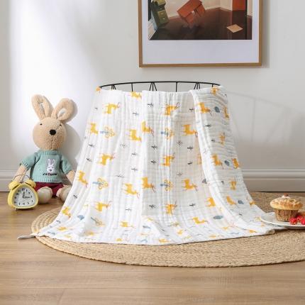 91家纺网 家纺一手货源 找家纺 雅绅阁 婴儿纱布浴巾纯棉吸水儿童澡巾宝宝盖毯毛巾被子 小鹿