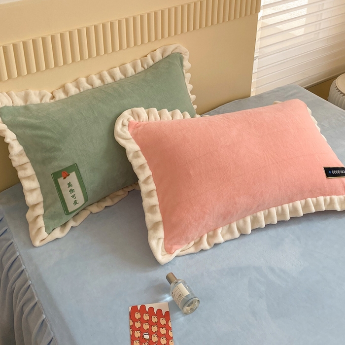 91家纺网 家纺一手货源 找家纺 金爱家2021新款牛奶绒230g糖果色单床笠 糖果色-美人蕉橙