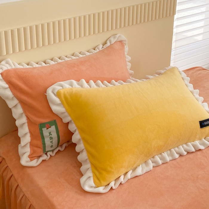 91家纺网 家纺一手货源 找家纺 金爱家2021新款牛奶绒230g糖果色单床笠 糖果色-明绿