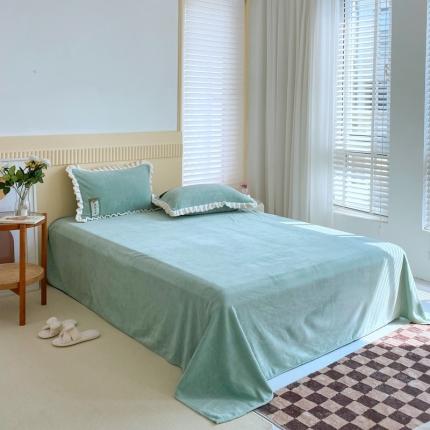 91家纺网 家纺一手货源 找家纺 （总）金爱家 2021新款牛奶绒230g糖果色单床单