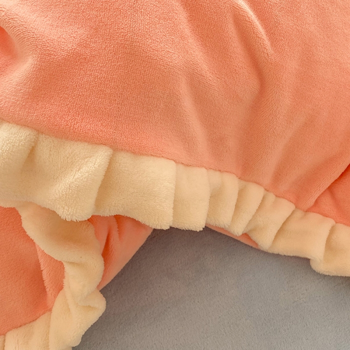 91家纺网 家纺一手货源 找家纺 金爱家2021新款牛奶绒230g糖果色单被套 糖果色-樱花粉