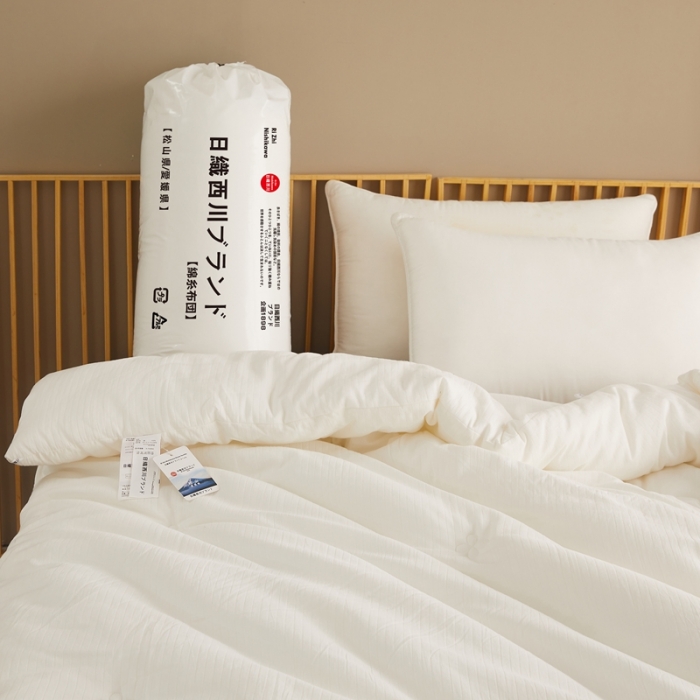 91家纺网 家纺一手货源 找家纺 （总）安莱生活 2021新款日本云朵棉A类纯棉抗菌纤维被