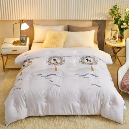 澳洲羽 2024新网红直播国潮风大豆被子被芯春秋被冬被中国风