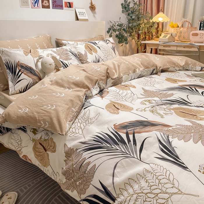 91家纺网 家纺一手货源 找家纺 芊寻家居 2024年新款全棉印花13372四件套秋硕