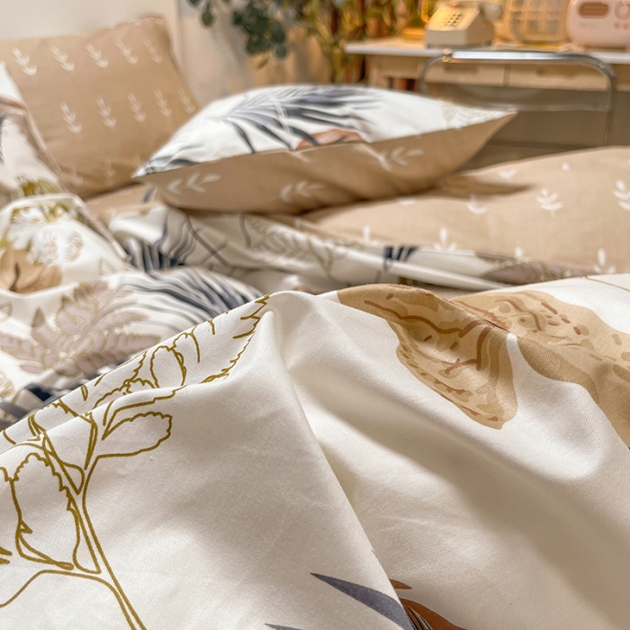 91家纺网 家纺一手货源 找家纺 芊寻家居 2024年新款全棉印花13372四件套秋硕