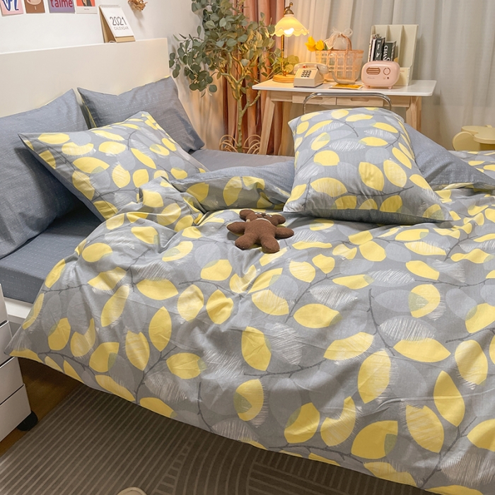 91家纺网 家纺一手货源 找家纺 芊寻家居 2024年新款全棉印花13372四件套夏恋