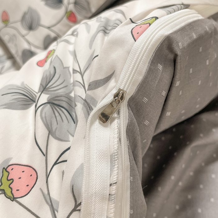 91家纺网 家纺一手货源 找家纺 芊寻家居 2024新款全棉印花13372单被套 画莓