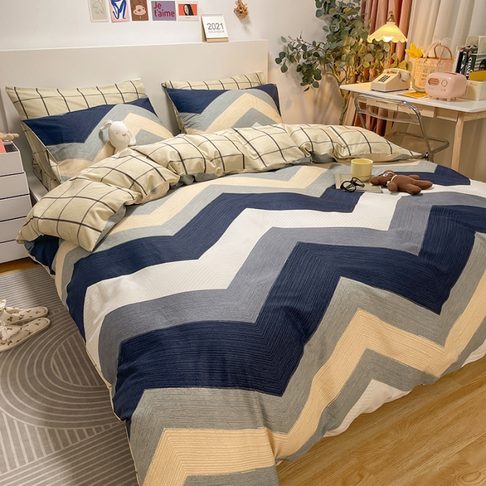 91家纺网 家纺一手货源 找家纺 芊寻家居 2024新款全棉印花13372单被套 交响曲