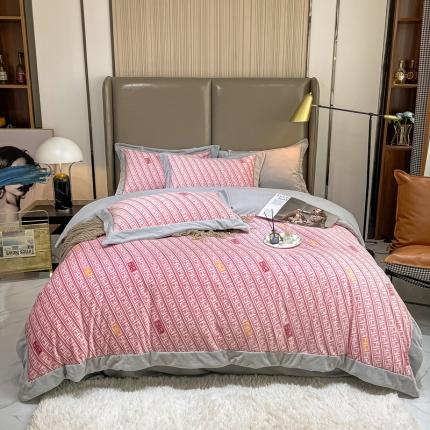 91家纺网 家纺一手货源 找家纺 （总）米奈 2021新款高克重婴儿绒印花四件套