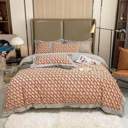 91家纺网 家纺一手货源 找家纺 （总）米奈 2021新款高克重婴儿绒印花四件套