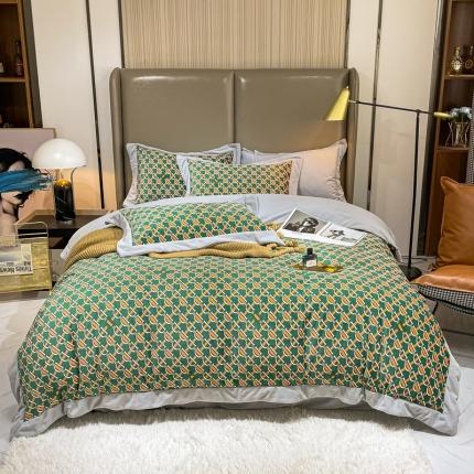 91家纺网 家纺一手货源 找家纺 （总）米奈 2021新款高克重婴儿绒印花四件套