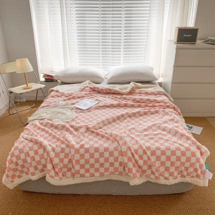 （总）网客家纺 2024新款棋盘格多功能毯