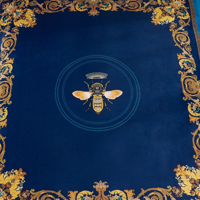 91家纺网 家纺一手货源 找家纺 ds生活馆2021新款奢系列数码印花水晶绒牛奶绒四件套 北欧印象