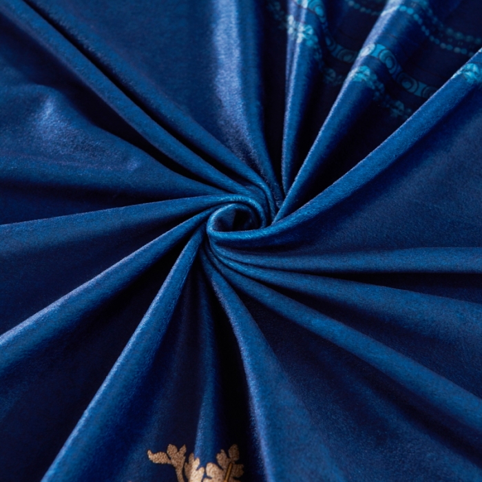 91家纺网 家纺一手货源 找家纺 ds生活馆2021新款奢系列数码印花水晶绒牛奶绒四件套 北欧印象