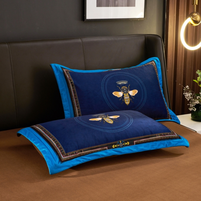 91家纺网 家纺一手货源 找家纺 ds生活馆2021新款奢系列数码印花水晶绒牛奶绒四件套 北欧印象