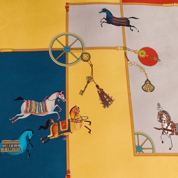 91家纺网 家纺一手货源 找家纺 ds生活馆2021新款奢系列数码印花水晶绒牛奶绒四件套 伯爵