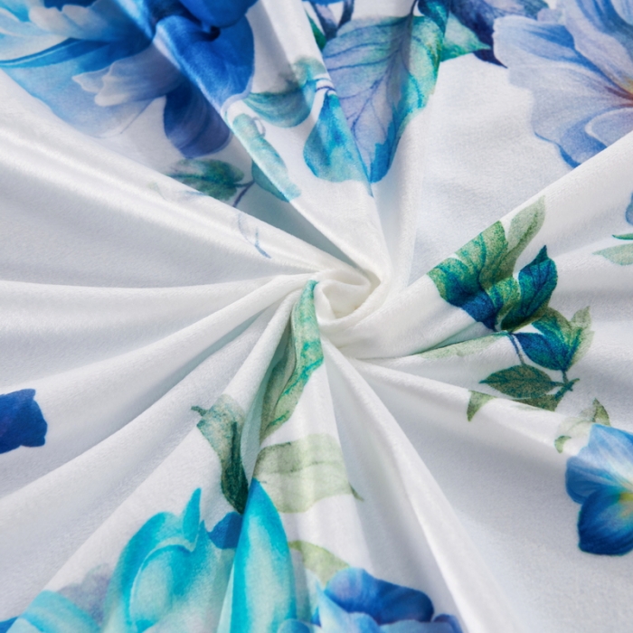 91家纺网 家纺一手货源 找家纺 ds生活馆2021新款奢系列数码印花水晶绒牛奶绒四件套 漫漫花开