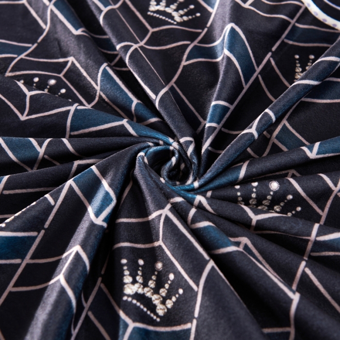 91家纺网 家纺一手货源 找家纺 ds生活馆2021新款奢系列数码印花水晶绒牛奶绒四件套 约瑟