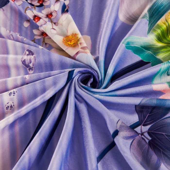 91家纺网 家纺一手货源 找家纺 ds生活馆2021新款奢系列数码印花水晶绒牛奶绒四件套 云海之上