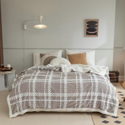 91家纺网 家纺一手货源 找家纺 （总）源启生活 2021新款提花舒棉绒毛毯盖毯羊羔绒毯子